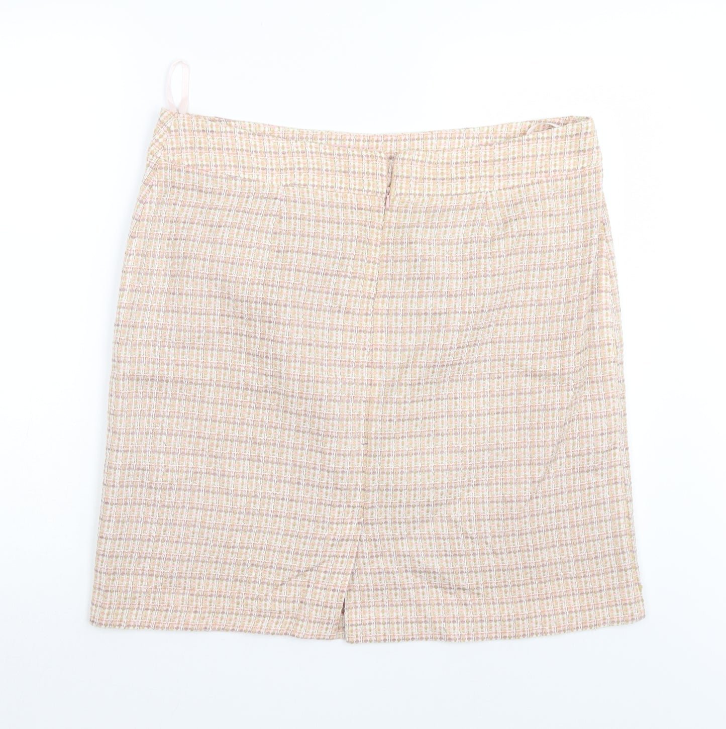 M7Co Womens Pink Check  Straight & Pencil Skirt Size 18