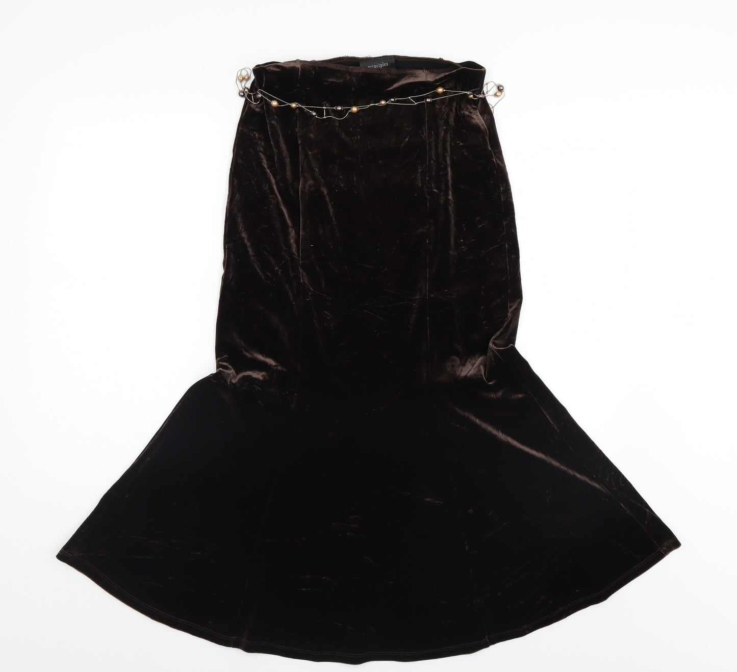 Principles Womens Brown   Trumpet Skirt Size 26 in