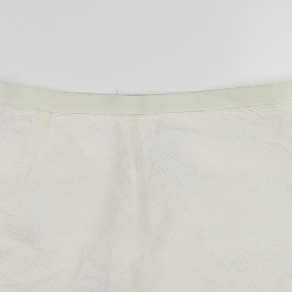 Top Shop Womens White   A-Line Skirt Size 8
