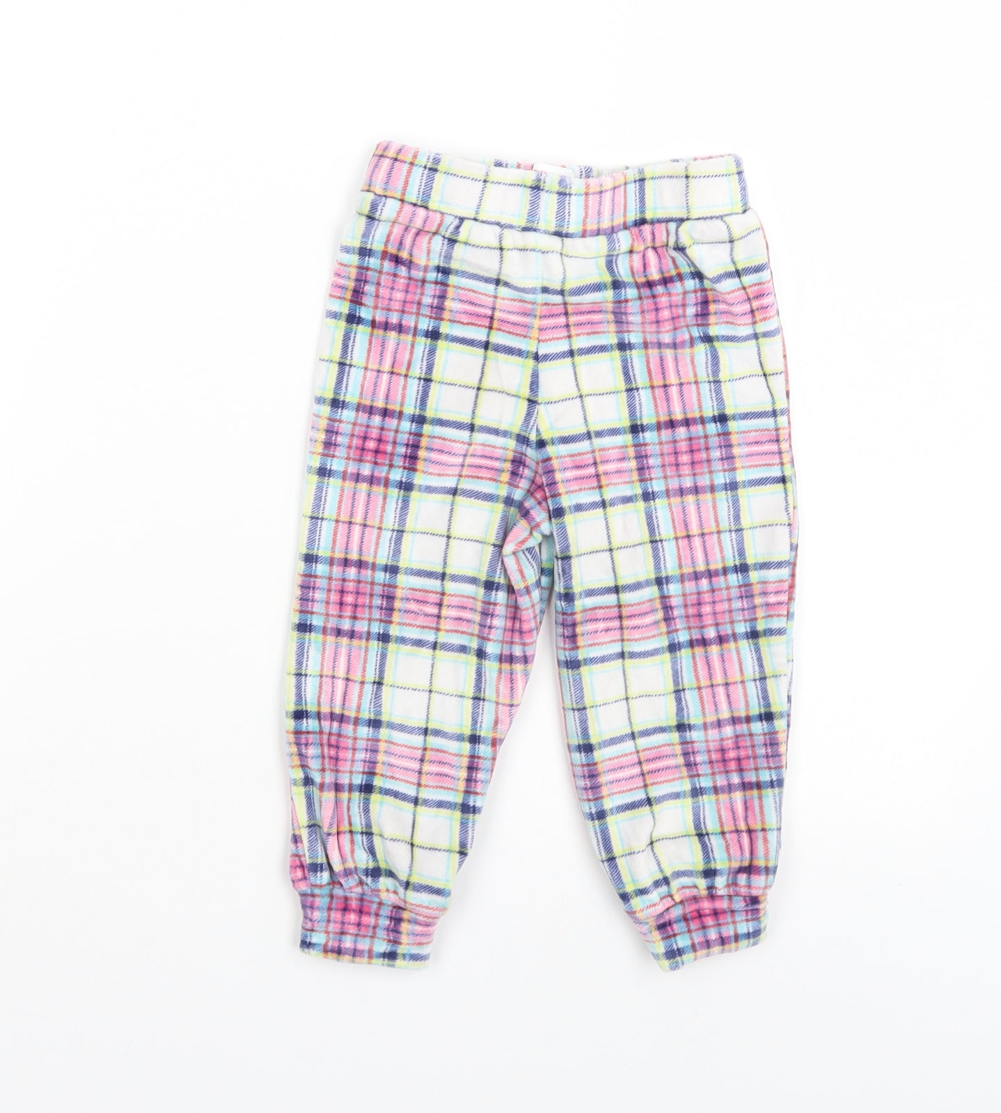 NEXT Girls Multicoloured Check   Pyjama Pants Size 18-24 Months