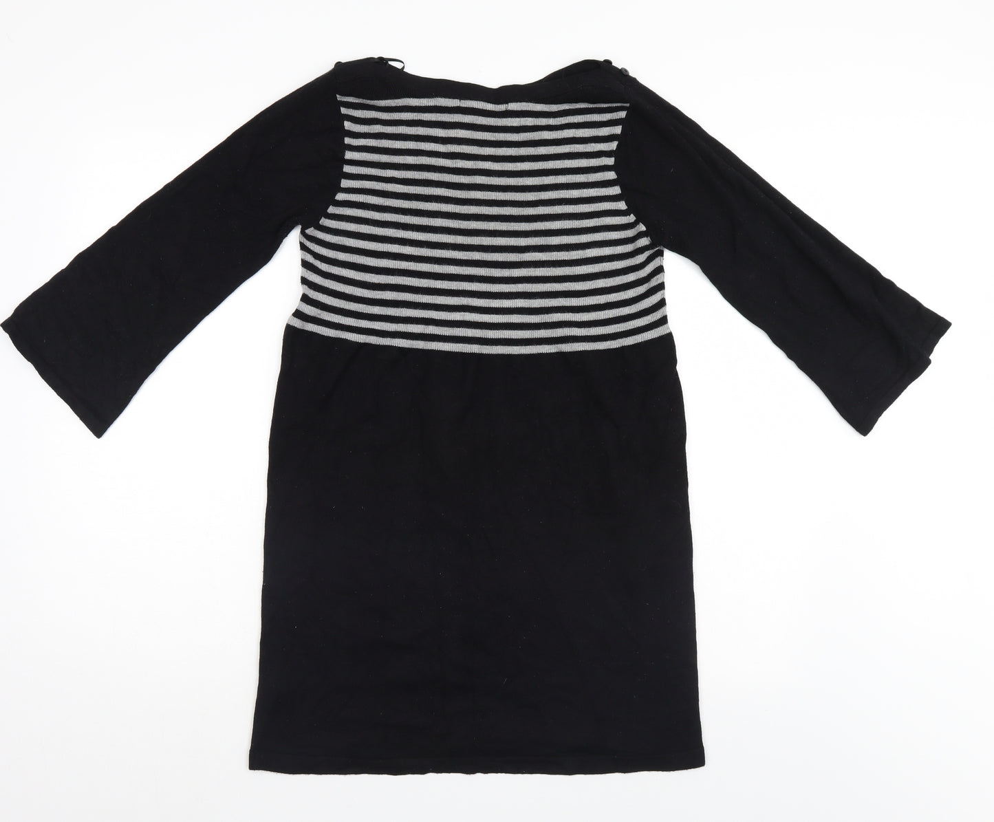 George Womens Black Striped  Jumper Dress  Size 14