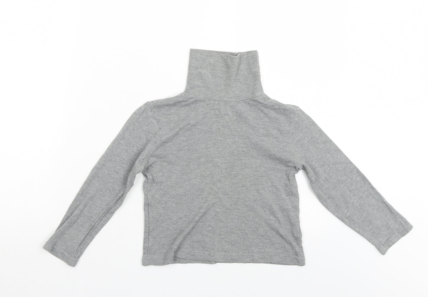 Preworn Girls Grey   Pullover Jumper Size 5-6 Years