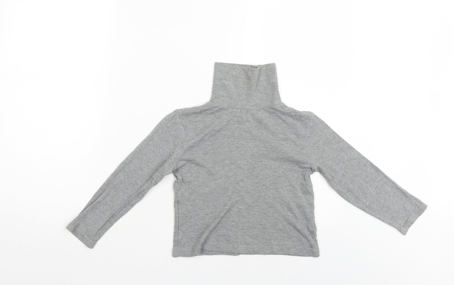 Preworn Girls Grey   Pullover Jumper Size 5-6 Years