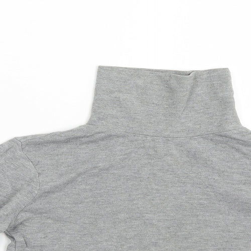 Preworn Girls Grey   Pullover Jumper Size 5-6 Years