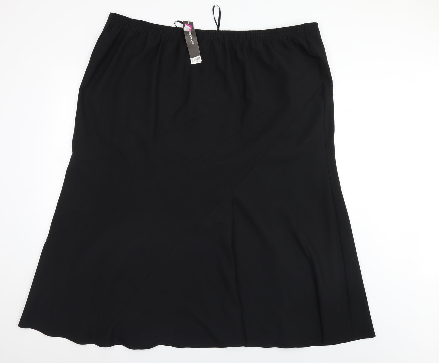 Evans Womens Black   A-Line Skirt Size 28