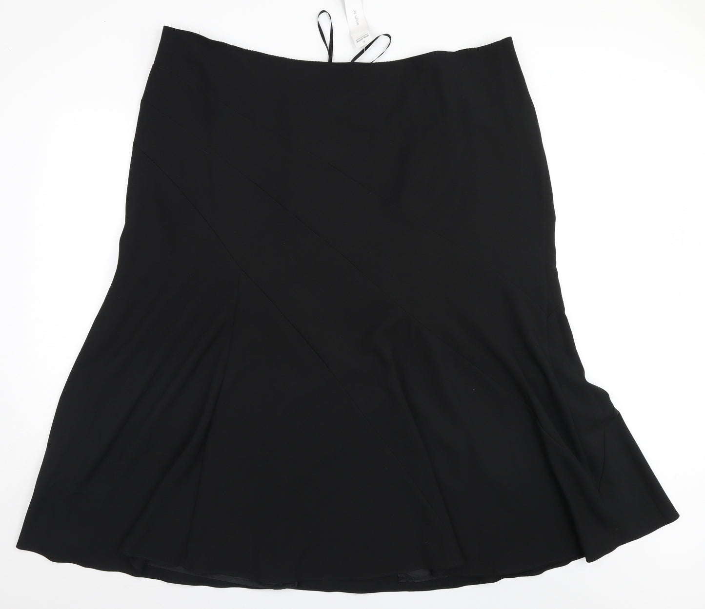 Evans Womens Black   A-Line Skirt Size 28