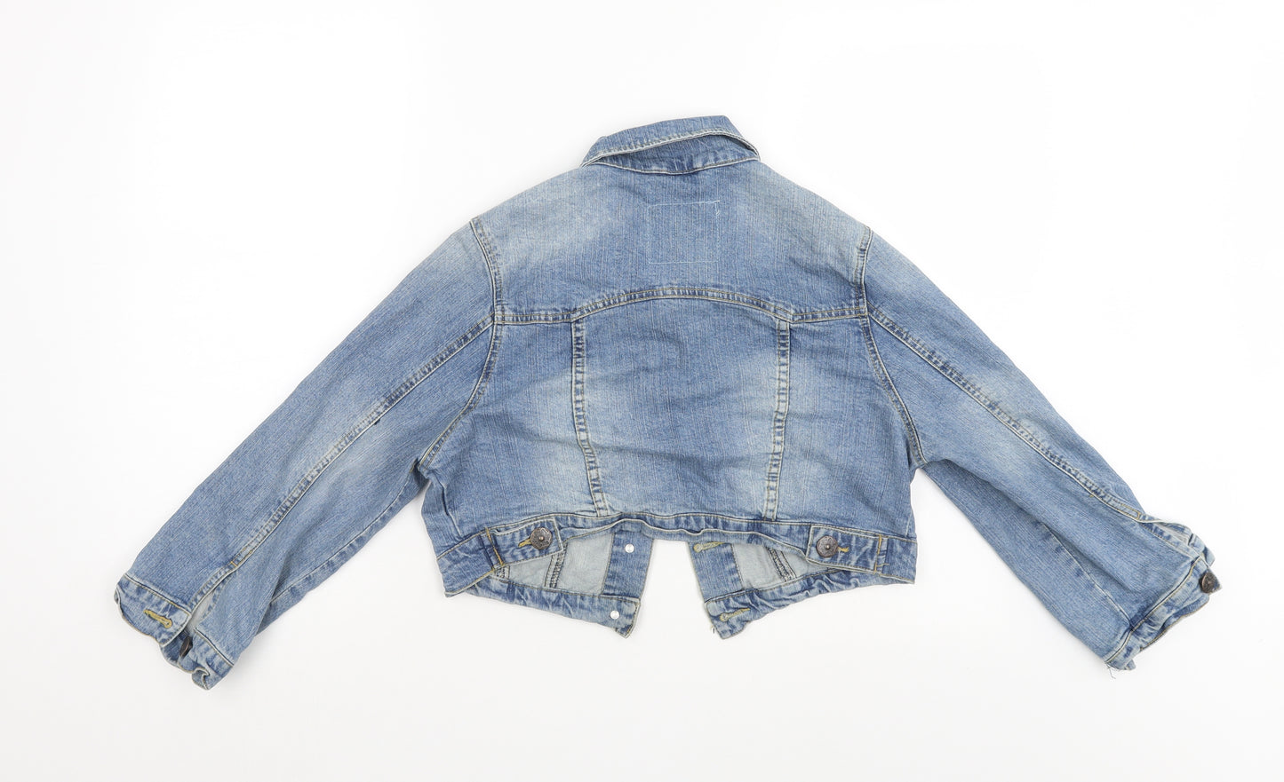 Denim & Co. Womens Blue  Denim Jacket  Size 14