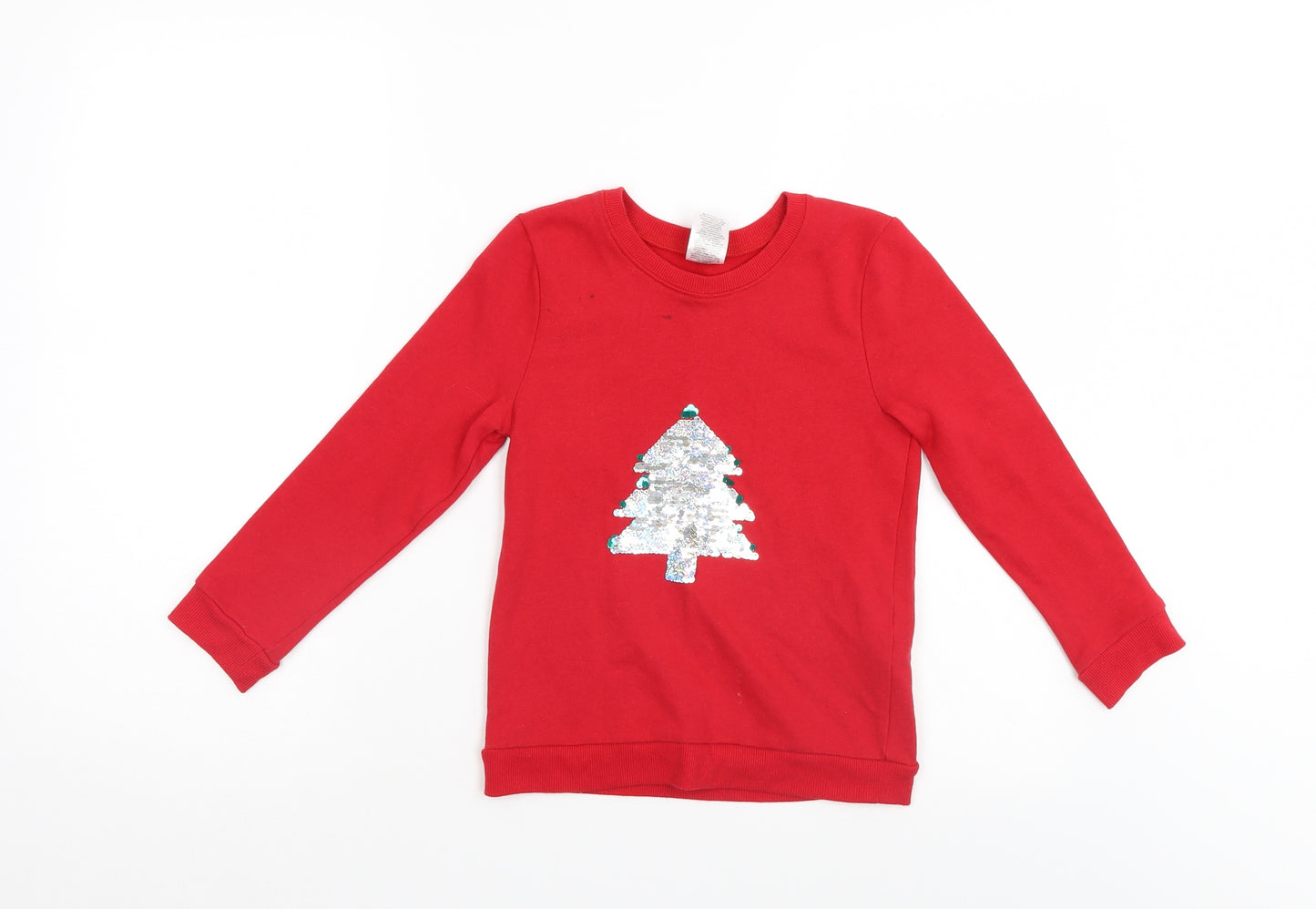 Avon Girls Red   Pullover Jumper Size 7-8 Years  - Christmas