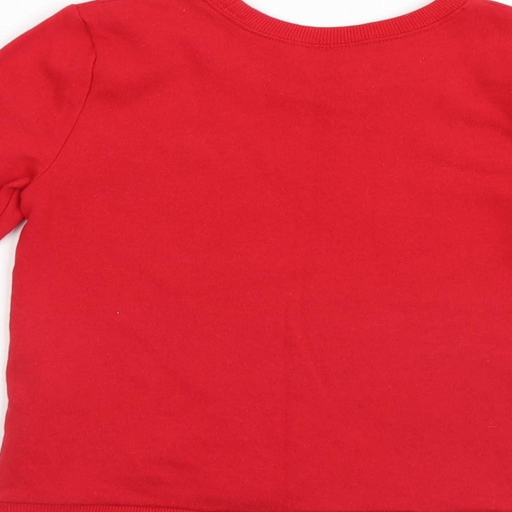Avon Girls Red   Pullover Jumper Size 7-8 Years  - Christmas