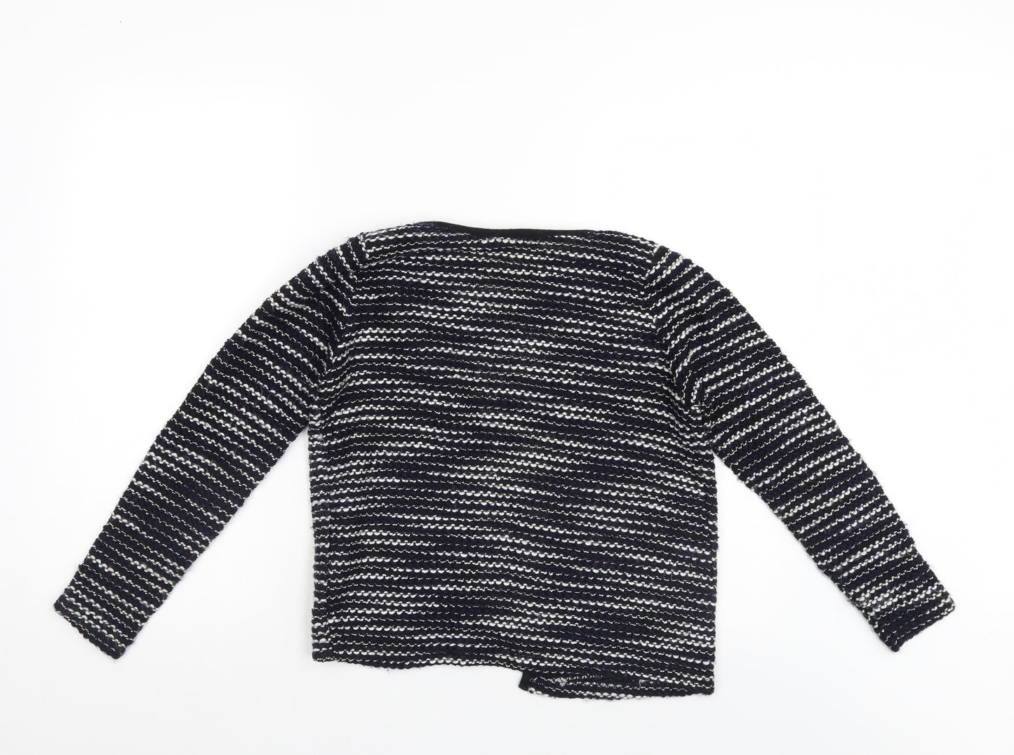 Atmosphere Womens Blue Striped  Jacket Coatigan Size XS