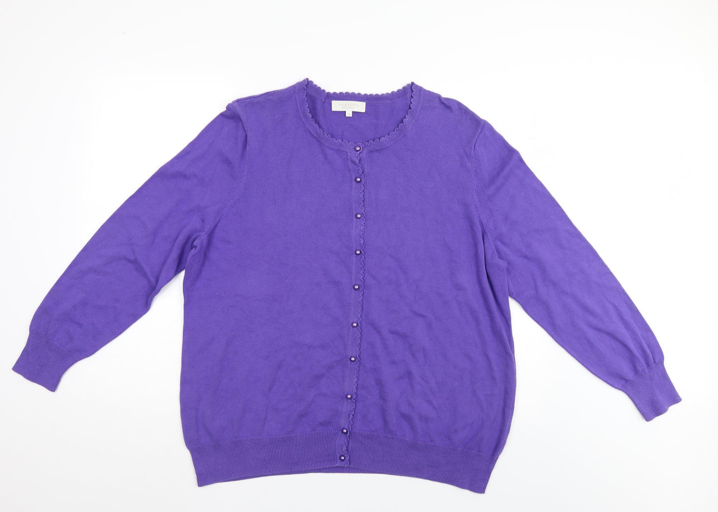 Debenhams Womens Purple   Cardigan Jumper Size 22