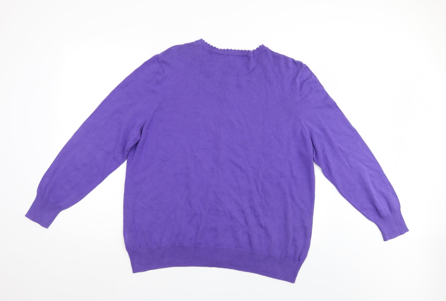 Debenhams Womens Purple   Cardigan Jumper Size 22