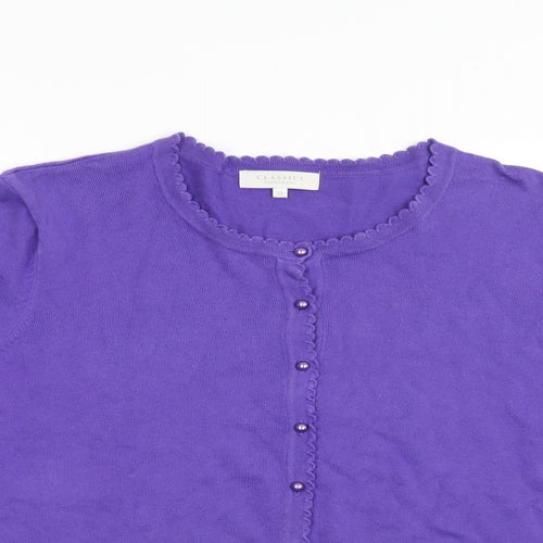 Debenhams Womens Purple   Cardigan Jumper Size 22