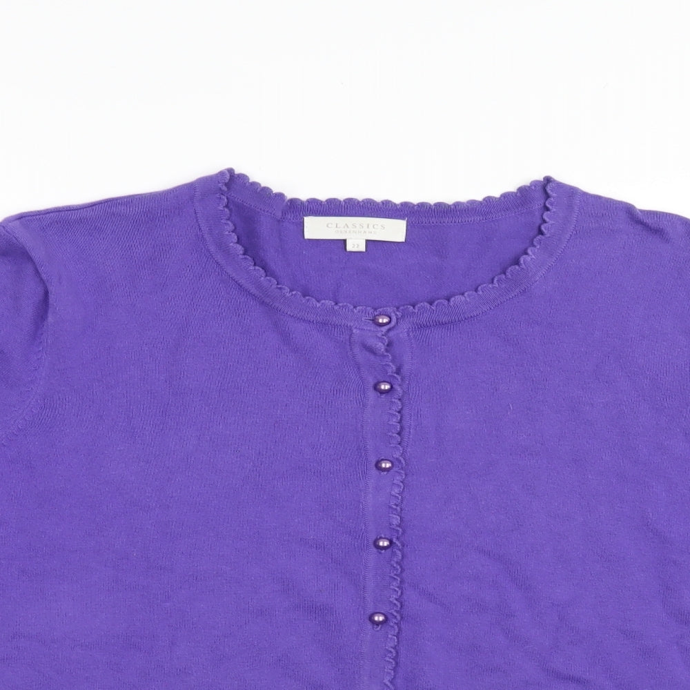 Debenhams Womens Purple   Cardigan Jumper Size 22