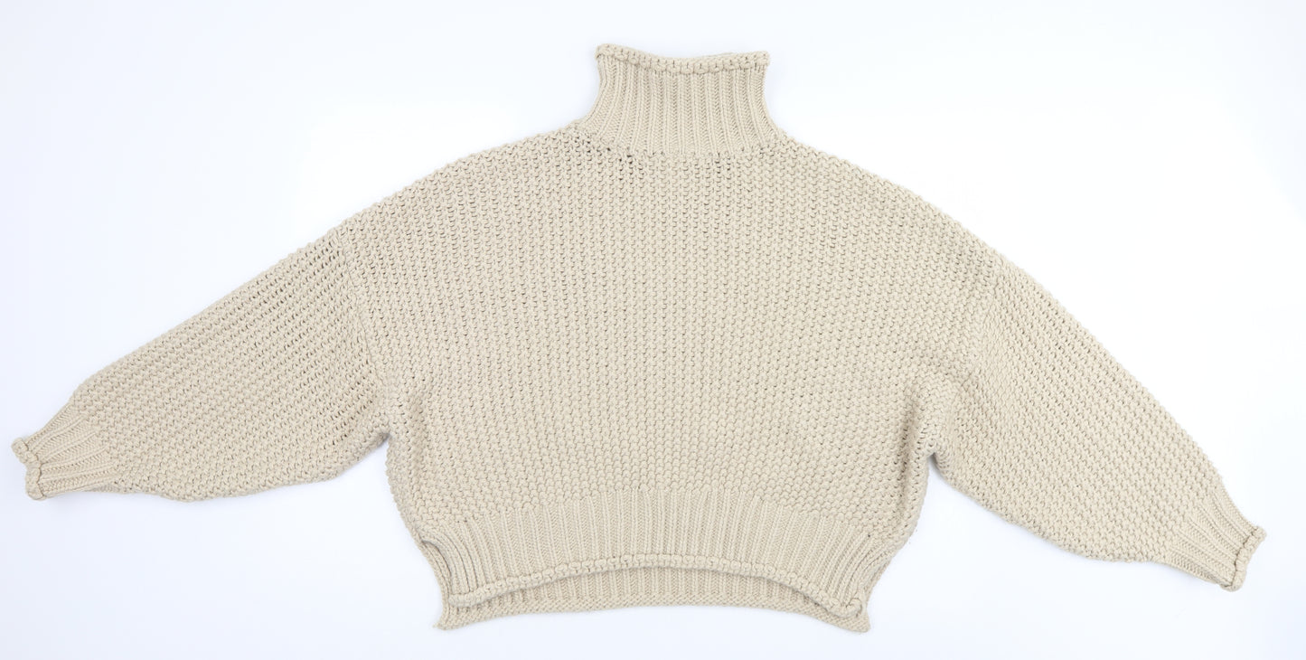 H&M Womens Beige   Pullover Jumper Size L  - Batwing