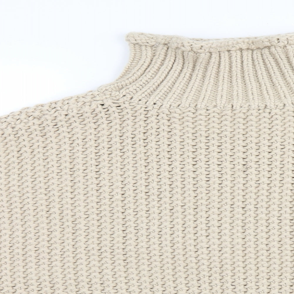H&M Womens Beige   Pullover Jumper Size L  - Batwing