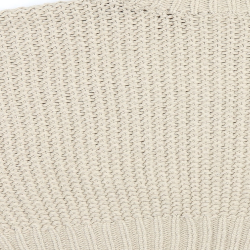 H&M Womens Beige   Pullover Jumper Size L  - Batwing