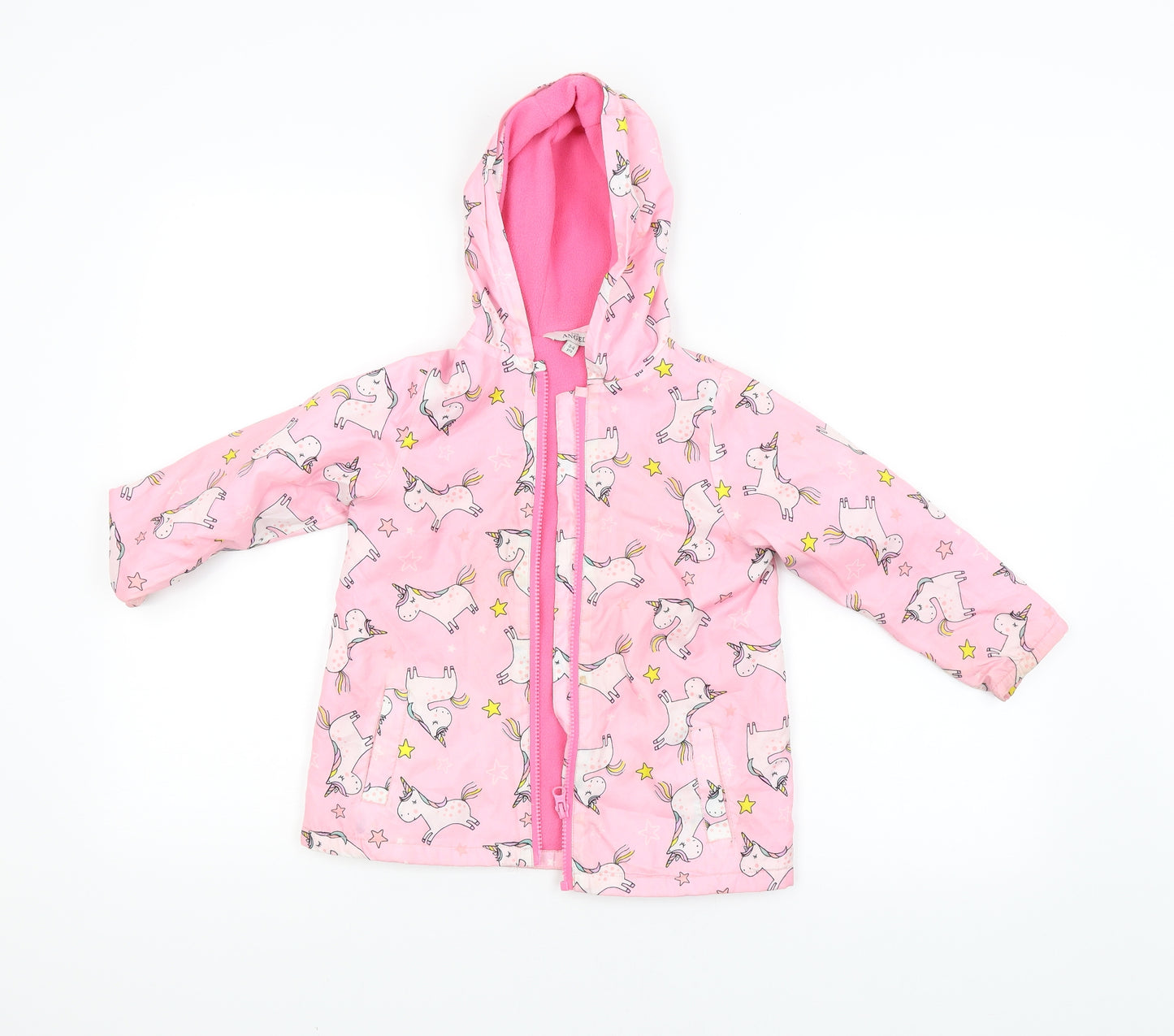 Angel Girls Pink   Jacket Coat Size 3-4 Years