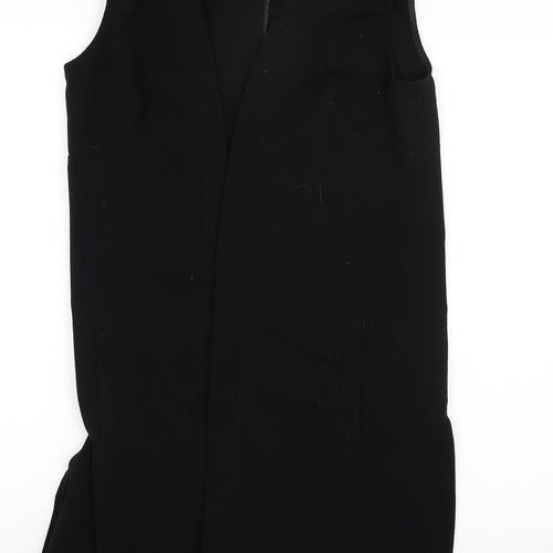 M&S Womens Black   Gilet Coatigan Size 12