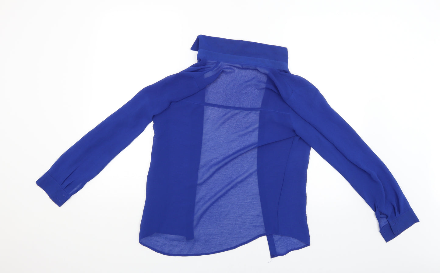 George Womens Blue   Basic Button-Up Size 8