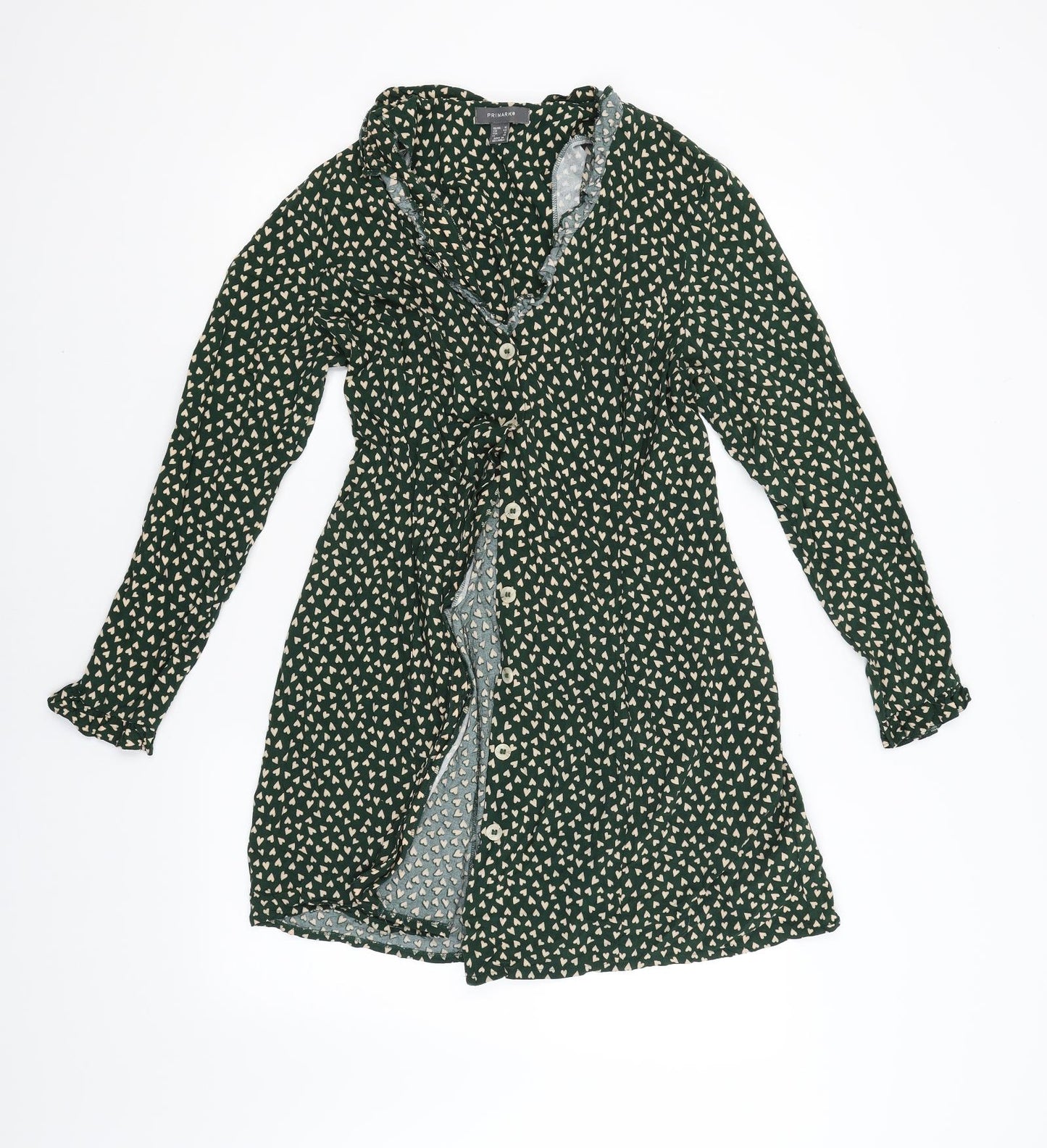 Primark Womens Green   Shirt Dress  Size 16