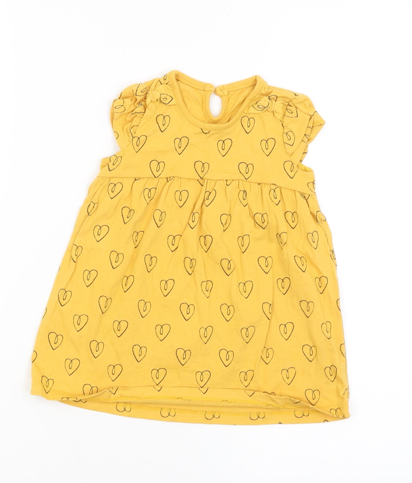 George Girls Yellow   A-Line  Size 9-12 Months