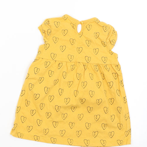 George Girls Yellow   A-Line  Size 9-12 Months