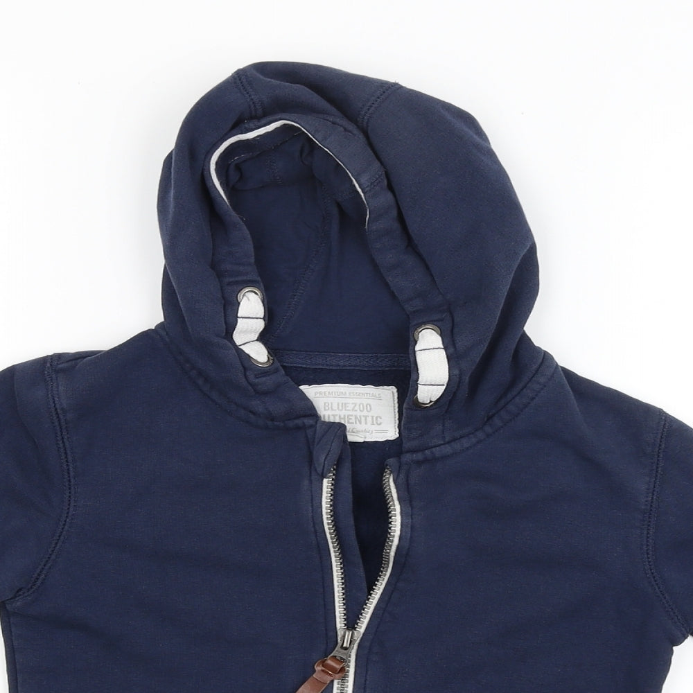 premium essentials Boys Blue   Full Zip Hoodie Size 3-4 Years