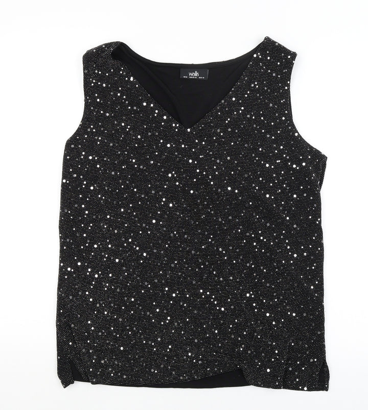 Wallis Womens Black A-Line Size M