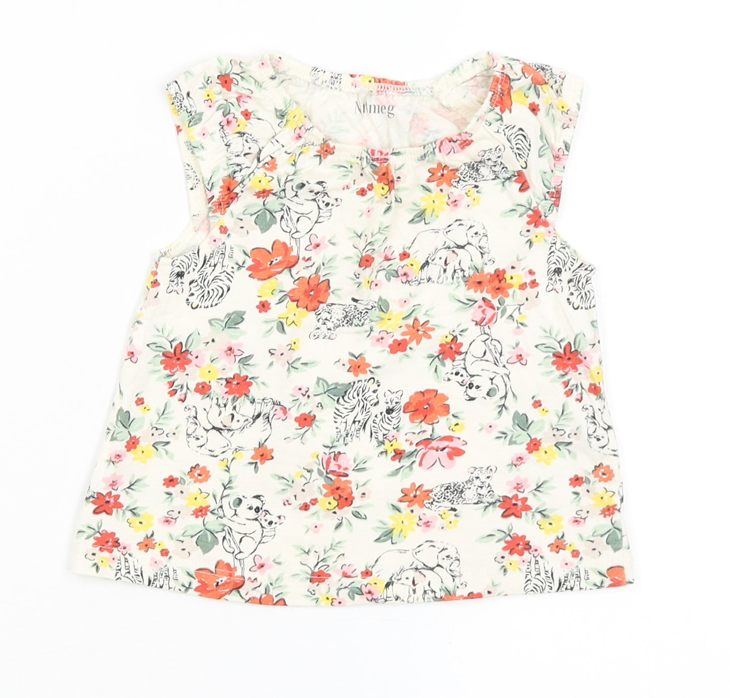 Nutmeg Girls White   Tank Dress  Size 6-9 Months
