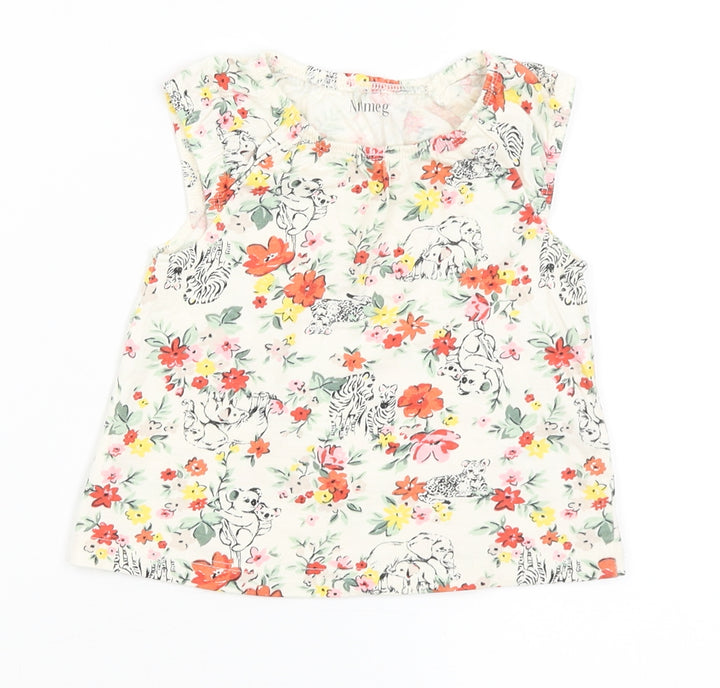 Nutmeg Girls White   Tank Dress  Size 6-9 Months