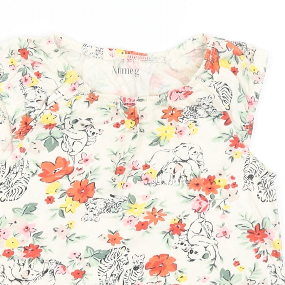 Nutmeg Girls White   Tank Dress  Size 6-9 Months