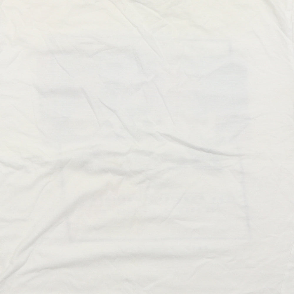 Primark Mens White    T-Shirt Size M
