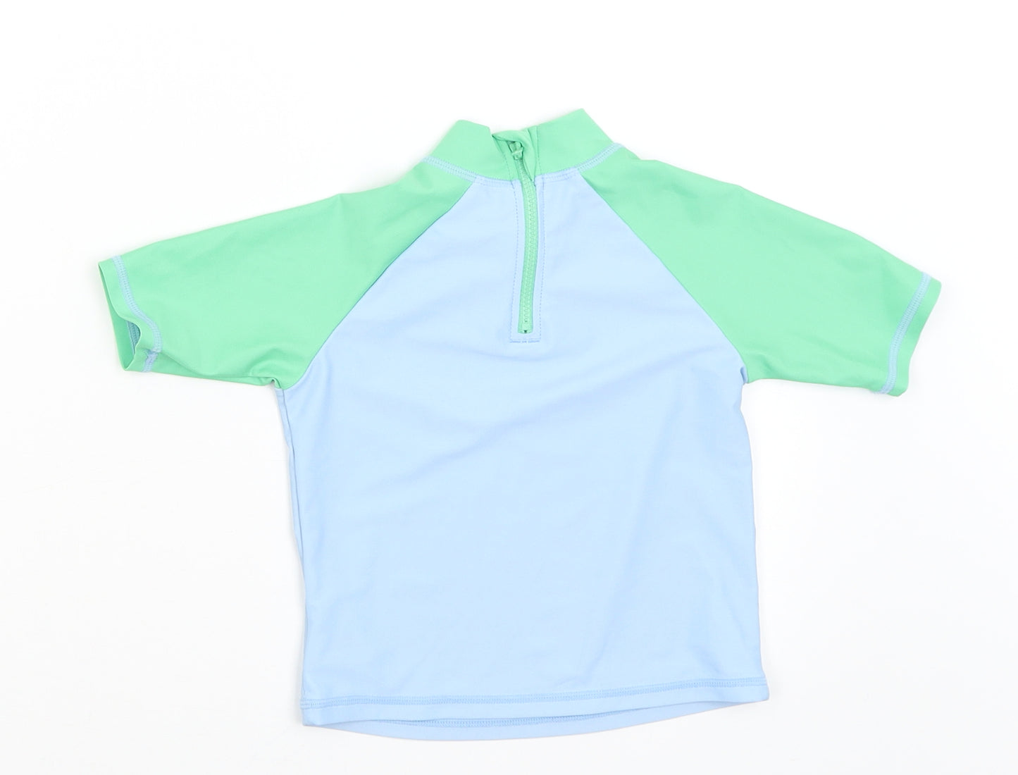 TU Boys Blue   Basic T-Shirt Size 2-3 Years  - surfasaurus