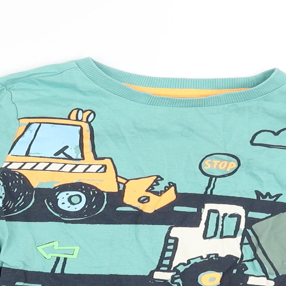 F&F Boys Green   Basic T-Shirt Size 2-3 Years