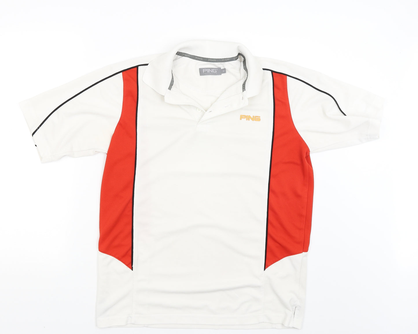 Ping Mens White    T-Shirt Size M