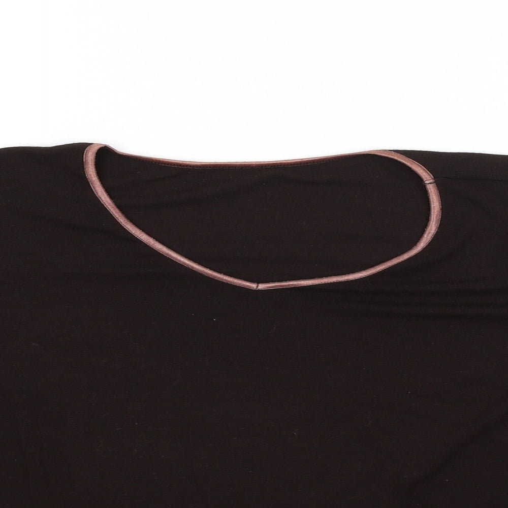 Marks and Spencer Womens Brown   Basic Blouse Size 12