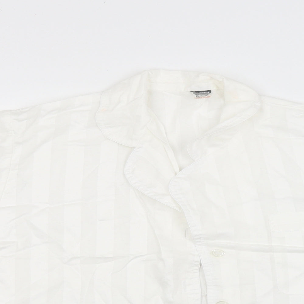 Bodas Womens White   Basic Button-Up Size M