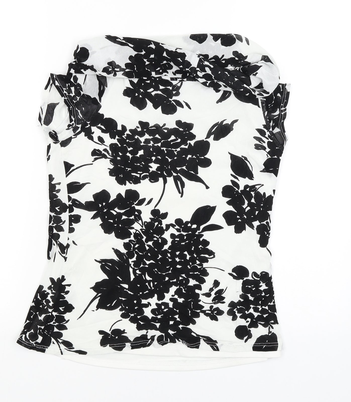 Wallis Womens White Floral  Basic Blouse Size 14