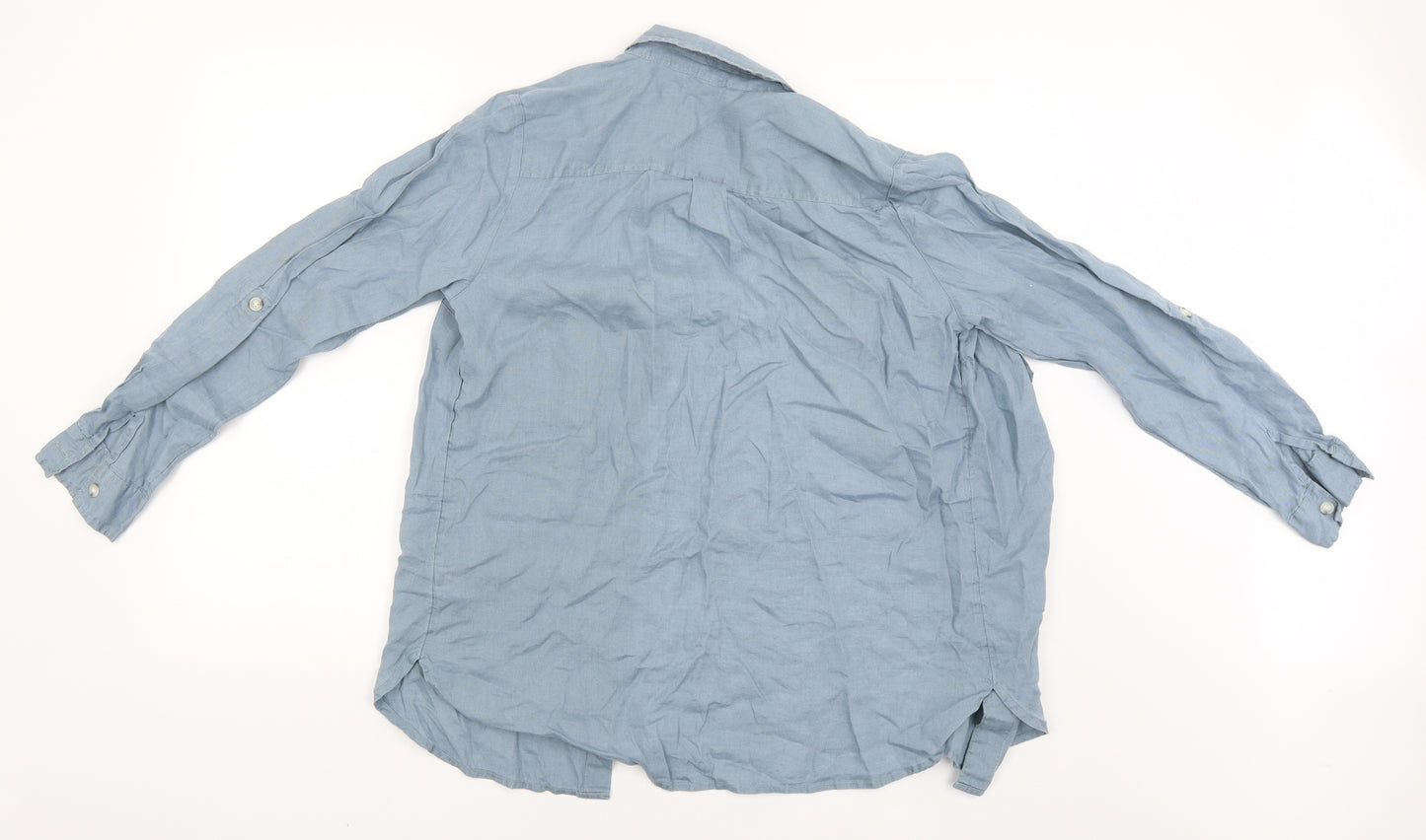 NEXT Womens Blue   Basic Button-Up Size 12