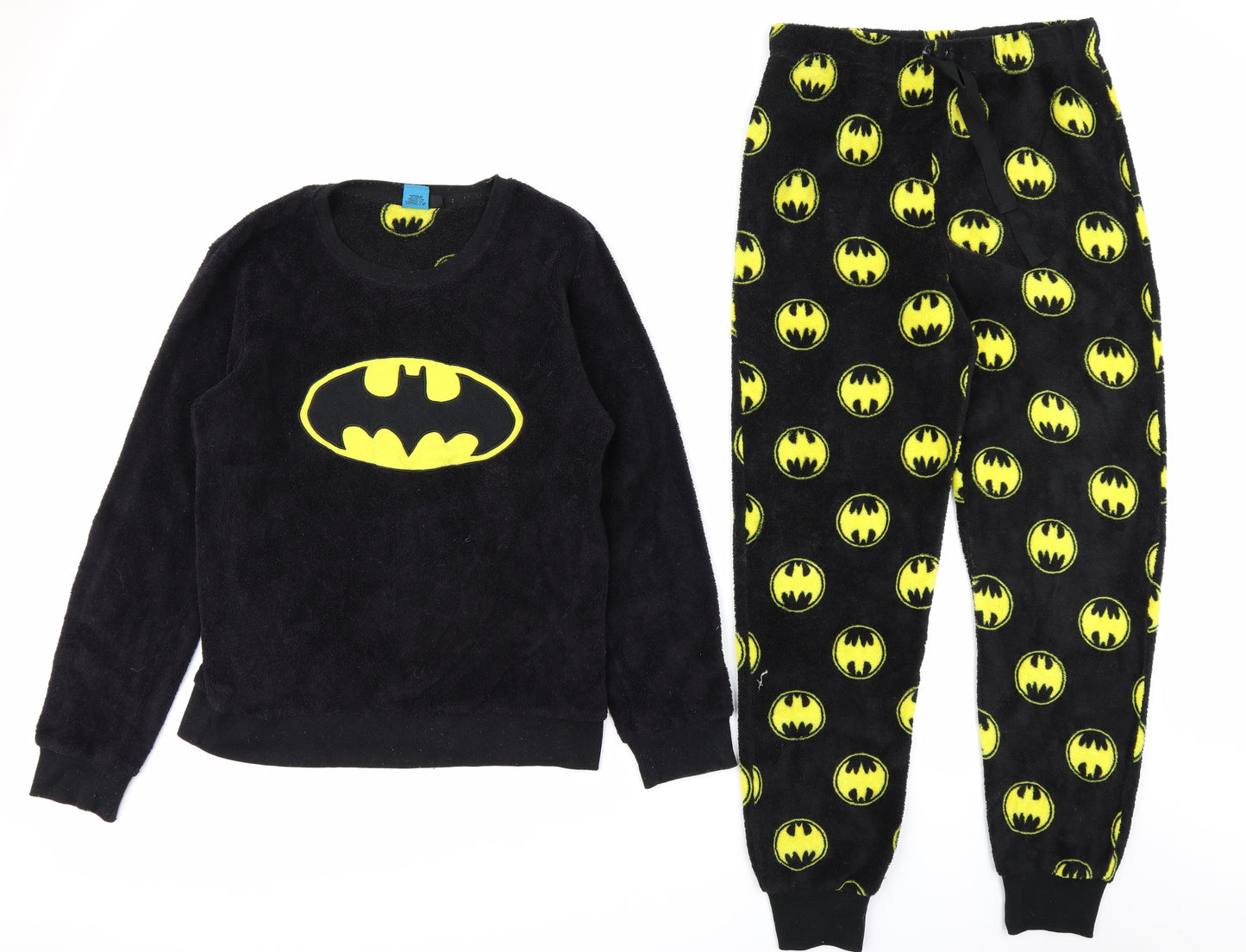 Batman Mens Black Animal Print   Lounge Set Size M  - BATMAN