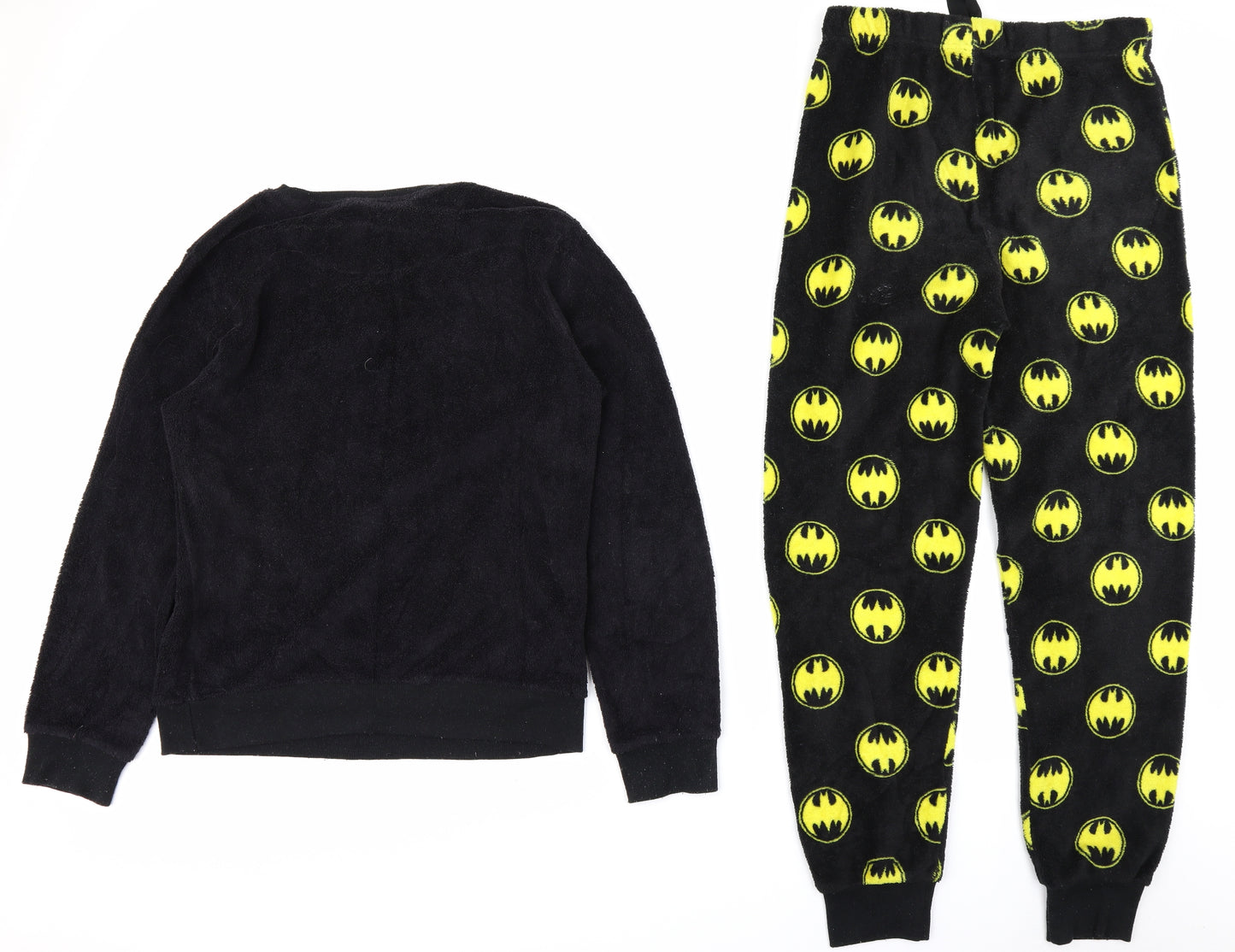 Batman Mens Black Animal Print   Lounge Set Size M  - BATMAN