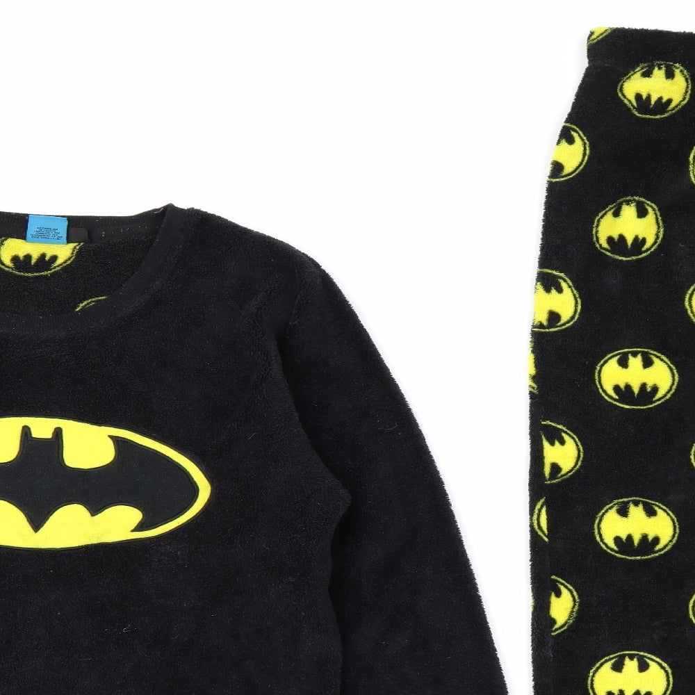 Batman Mens Black Animal Print   Lounge Set Size M  - BATMAN