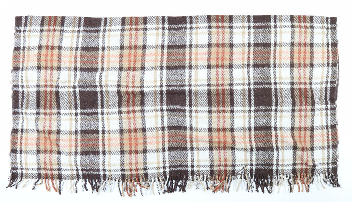 Preworn Womens Brown Check   Scarf