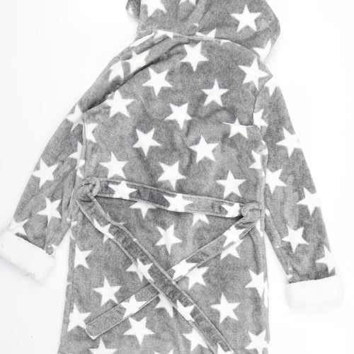 NEXT Womens Grey Polka Dot  Babydoll Robe Size XS