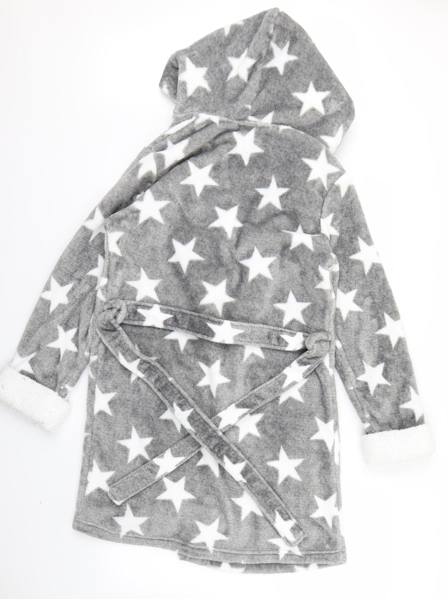 NEXT Womens Grey Polka Dot  Babydoll Robe Size XS