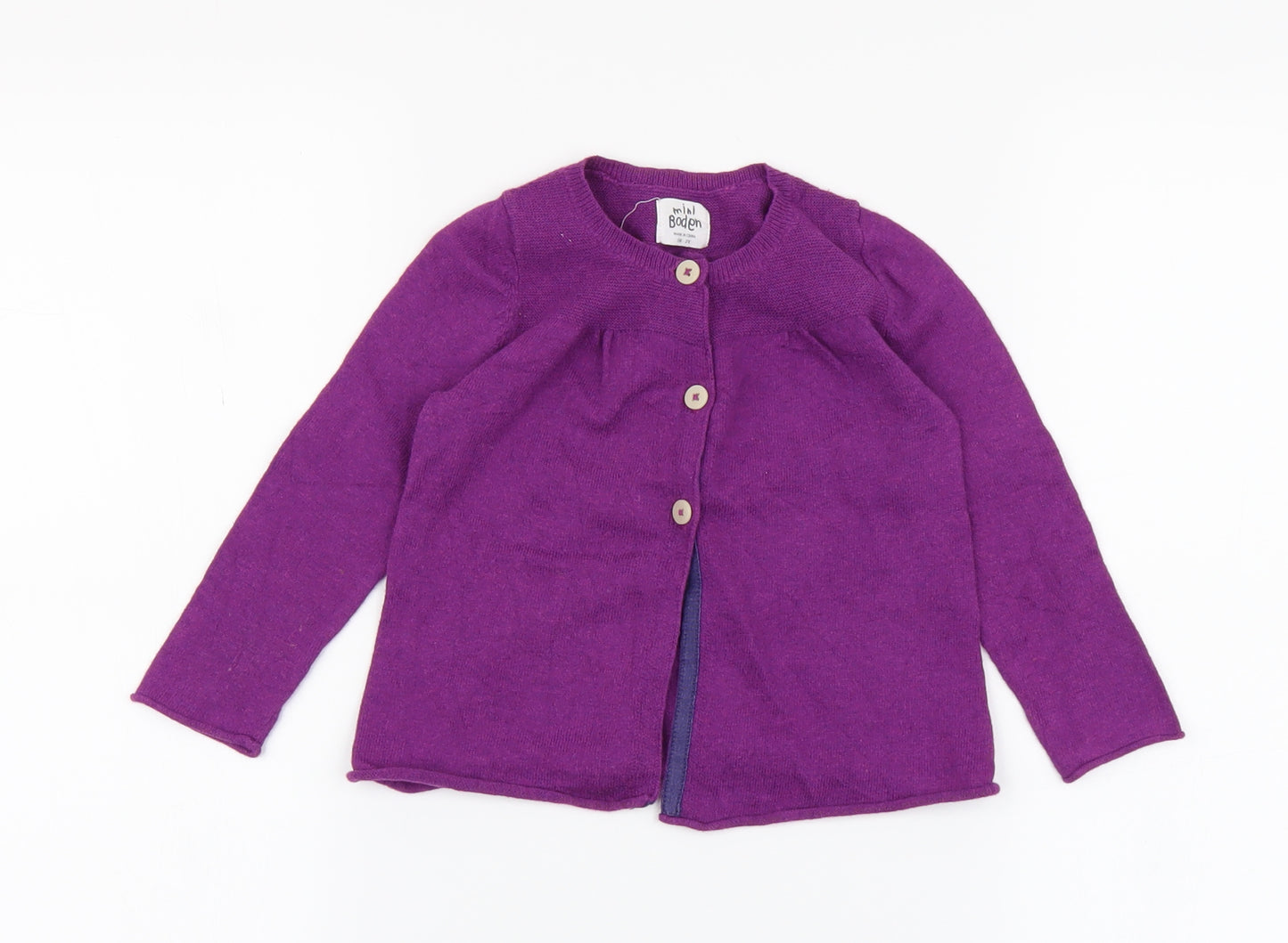 Mini Boden  Purple   Cardigan Jumper Size 18-24 Months