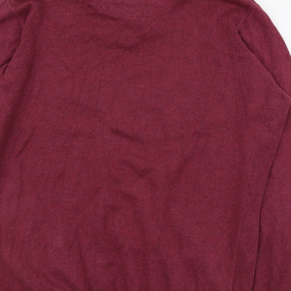 Archive Mens Red Paisley  Pullover Jumper Size L