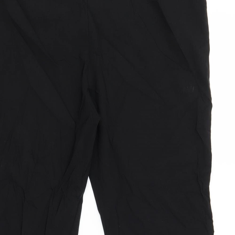 Papaya Womens Black   Capri Trousers Size 18 L20 in
