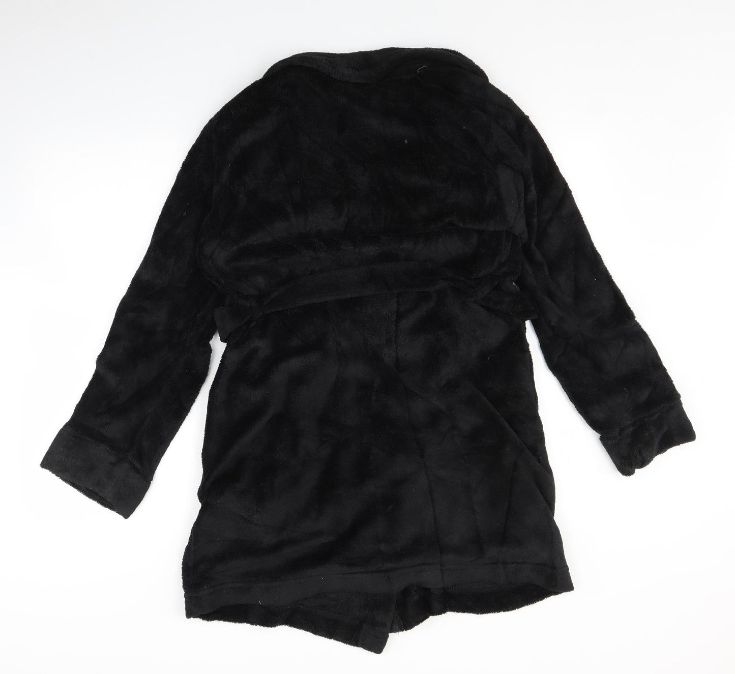 Calvin Klein Mens Black Solid   Robe Size XS
